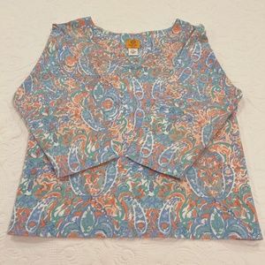 Ruby Rd. Petite Women's Embellished Long Sleeve Blouse--Size PXL